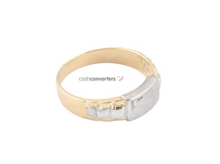 anillo oro 18k con piedra con circonita