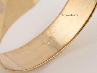 sello oro 18k con piedra con circonita