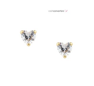 pendientes oro 18k con piedra
