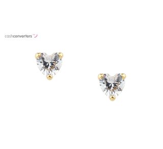 pendientes oro 18k con piedra