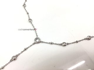 collar plata 925mm con piedra con circonita 21cm