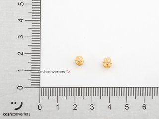 pendientes oro 18k con piedra con circonita