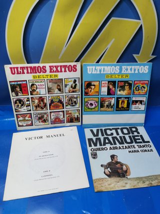 4 discos, eps, 7″, vinilos, VICTOR MANUEL, descatalogados