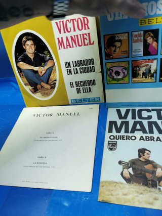 4 discos, eps, 7″, vinilos, VICTOR MANUEL, descatalogados