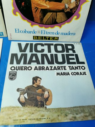 4 discos, eps, 7″, vinilos, VICTOR MANUEL, descatalogados