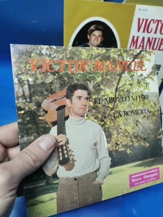 4 discos, eps, 7″, vinilos, VICTOR MANUEL, descatalogados