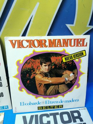 4 discos, eps, 7″, vinilos, VICTOR MANUEL, descatalogados