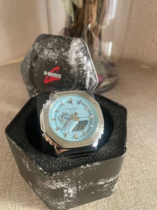 Reloj Casio G-Shock Azul y Plateado