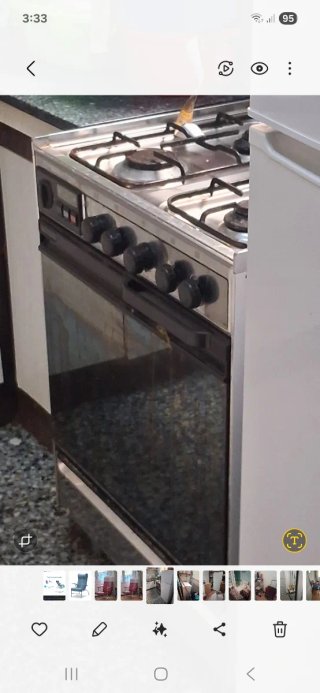 Cocina de gas con horno