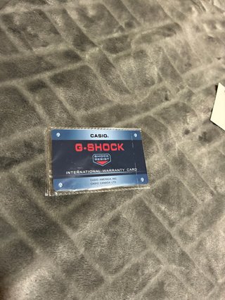 Casio G-Shock Blanco Caja y Tarjeta Garantía