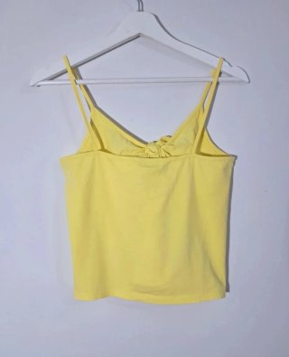 Top amarillo Lefties lazo delantero talla L