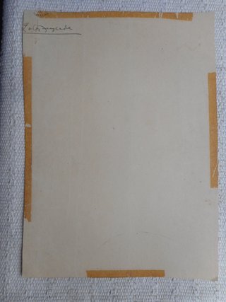 Litografía Lola Anglada Firmada Acuarelada