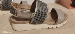 Sandalias planas mujer doradas y plateadas