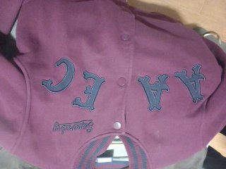 Chaqueta Superdry Talla M Morado/Negro