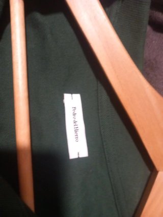 Pedro del Hierro Polo Manga Larga Verde Hombre