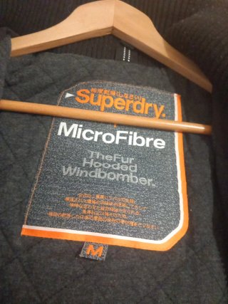 Abrigo Superdry Negro Hombre