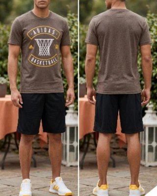 T-shirt Adidas Uomo Basket '68 Taglia S