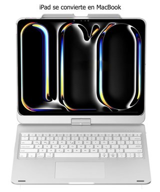Funda Teclado iPad Pro 13 Negro con Retroiluminaci
