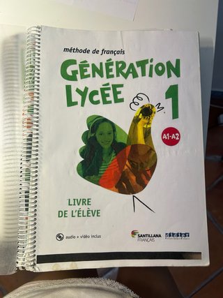 Libro de Francés Génération Lycée, 1 BACH
