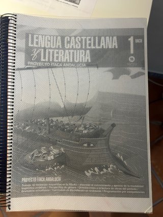 Libro Lengua, 1 BACH Proyecto Ítaca Andalucía