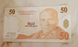 2 Billetes 50 Liras Turcas
