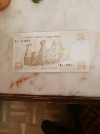 2 Billetes 50 Liras Turcas