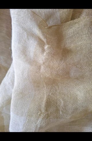 Stola a quadri giallo e bianco