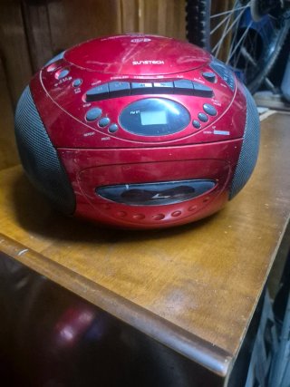 Radio CD SUNSTECH CX-M55 Roja