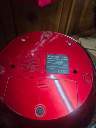 Radio CD SUNSTECH CX-M55 Roja