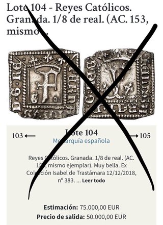 Octavo de Real Reyes Católicos Plata 999 Replica