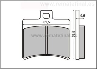 Pastillas de Freno Trasero Aprilia SportCity 125-2