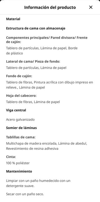 BRIMNES Estructura Cama con Almacenaje