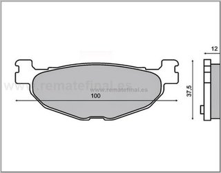 Pastillas de Freno Trasero Yamaha Majesty 400. Tma