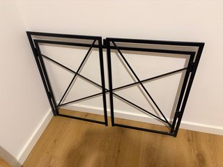 Mesa escritorio plegable madera y metal