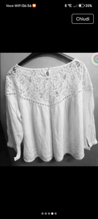 Tally Weijl camicia pizzo bianca tg. 42