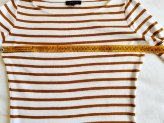 CAROLL Jersey Rayas Marrón Blanco Talla XS