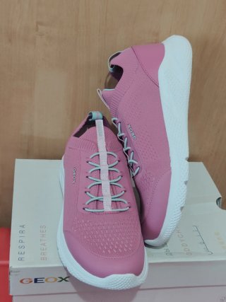 Zapatillas Geox niña running rosa