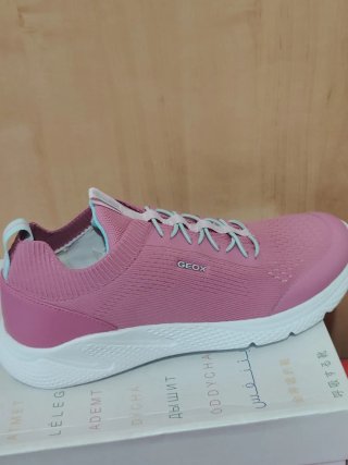Zapatillas Geox niña running rosa