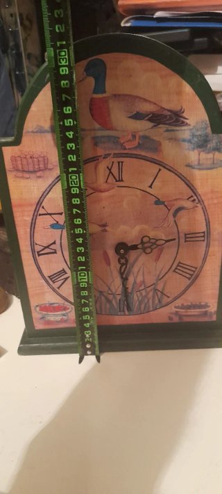 Reloj de sobremesa decorativo con patos