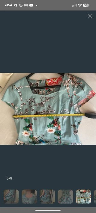 Vestido vintage floral talla M