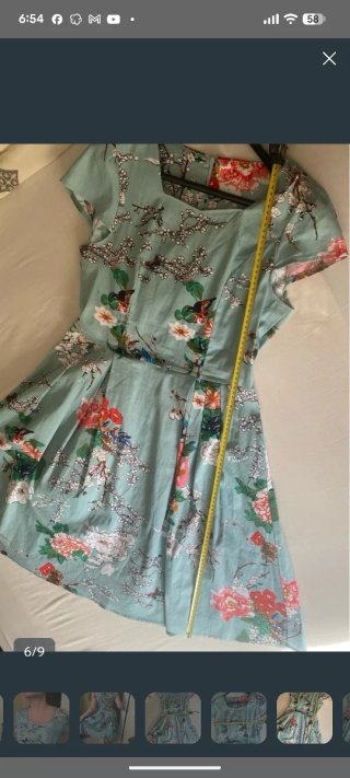 Vestido vintage floral talla M