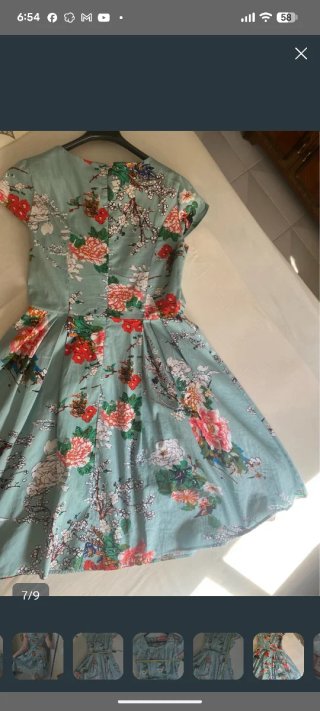 Vestido vintage floral talla M