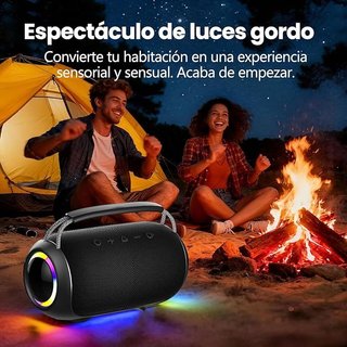 SWTOIPIG Altavoz Bluetooth inalámbrico Luces LED