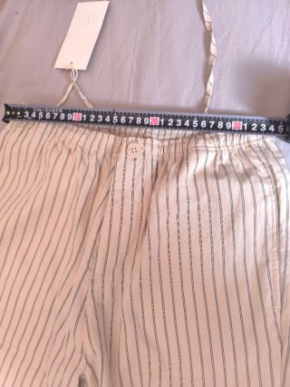 Pantalón Zara rayas beige/negro Talla S