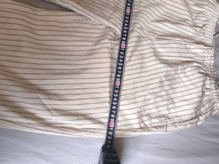 Pantalón Zara rayas beige/negro Talla S