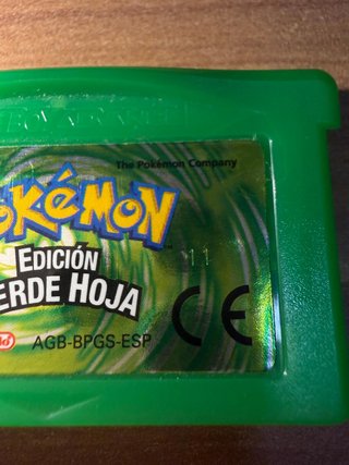 Cartucho Original Pokémon Edición Verde Hoja GBA