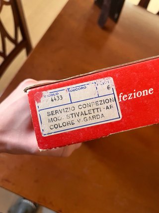 Servizio 6 Bicchierini Liquore Stivaletto