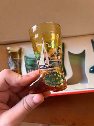 Servizio 6 Bicchierini Liquore Stivaletto