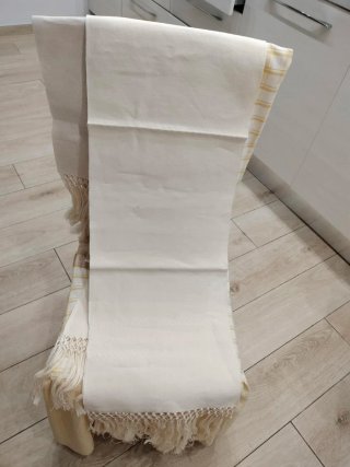 3 Tovaglie Vintage Lino Beige,nuove senza macchie.