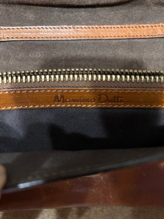 Bolso Piel Marrón Massimo Dutti Cadena